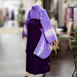 紫の袴 ワントーンコーディネート｜奈良の衣装レンタル｜卒業式衣装レンタル｜橿原衣裳